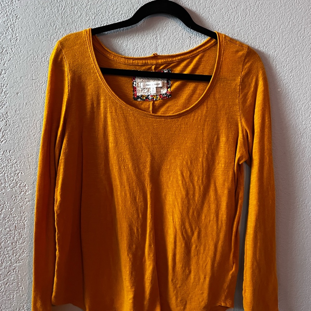 Mustard Long Sleeve Top